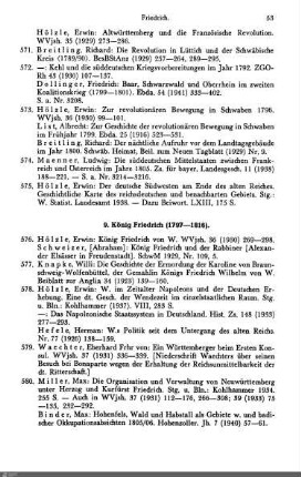 9. König Friedrich (1797-1816)