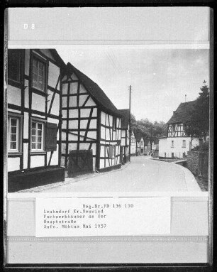 Leubsdorf, Fachwerkhäuser an der Hauptstraße