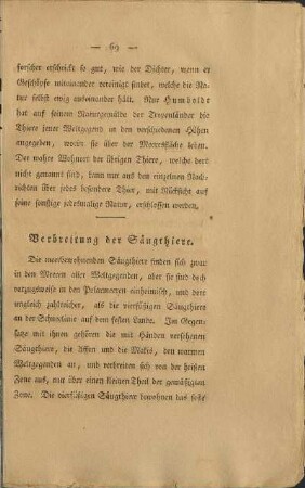 Verbreitung der Säugthiere.