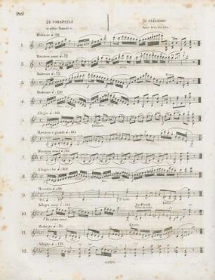 24 Vorspiele = 24 Préludes