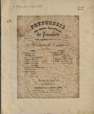 Potpourris über beliebte Opernthemas : für Pianoforte leicht ausführbar bearbeitet, 7. Bellini, Sonnambula