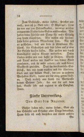 58-90, Fünfte - Sechste Unterweisung.