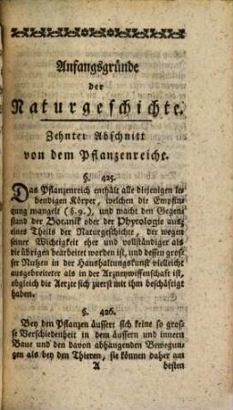 Anfangsgründe der Naturgeschichte : zum Gebrauche Akademischer Vorlesungen, 2