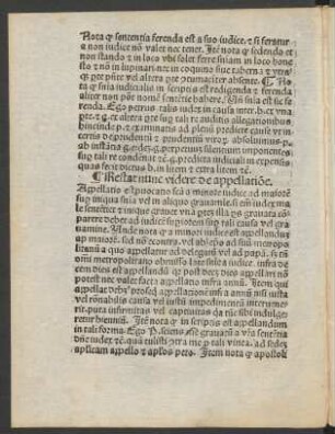Restat nunc videre de appellatio[n]e.