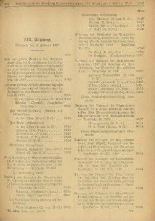 112. Sitzung. Mittwoch den 4. Februar 1920