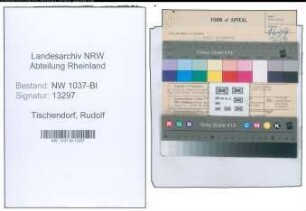 Entnazifizierung Rudolf Tischendorf , geb. 02.12.1898 (Stadtinspektor)