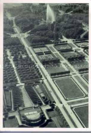 Luftaufnahme des Großen Gartens in Hannover-Herrenhausen