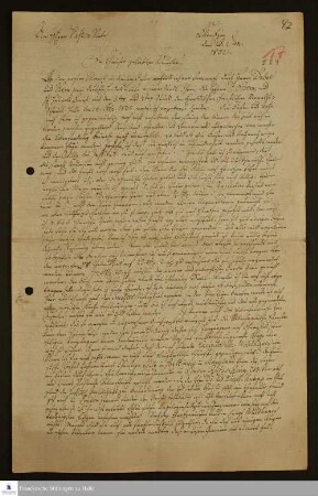 Brief von Johann Ernst Bergmann an Johann Friedrich Nebe über die Konflikte zwischen Christian Rabenhorst und Christoph Friedrich Triebner.