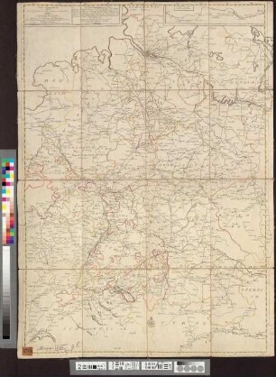 Neue Geographische Carte der Kaÿserlichen Reichs-, und angraenzenden Posten : [gewidmet] Carl Anselm Fürsten von Thurn und Taxis