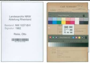 Entnazifizierung Otto Reiss , geb. 26.05.1893 (Polizeibeamter)