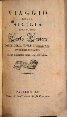 Viaggio della Sicilia