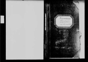 Großsachsen, evangelische Gemeinde: Sterbebuch 1810-1869