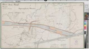 Rhein-Herne-Kanal Blatt 18 Gem. Pöppinghausen (Castrop-Rauxel) Lageplan km 35,4-37,9 1906 1 : 2500 66 x 119 farb. Druck Königliche Kanalbaudirektion Regierung Arnsberg