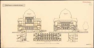 Stadthalle, Mülheim an der Ruhr: Querschnitte