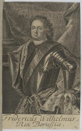 Bildnis des Fridericus Wilhelmus, König von Preußen
