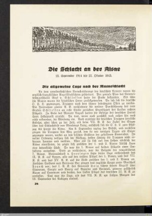 Die Schlacht an der Aisne