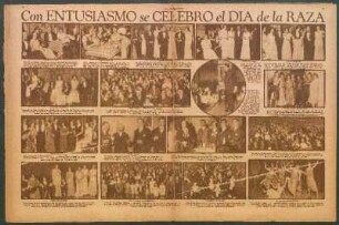 Con entusiasmo se celebro el día de la raza [Fotografías]