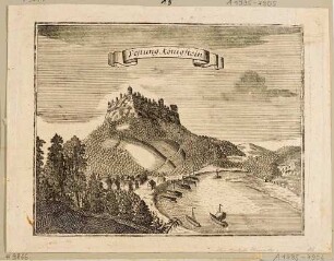 Die Festung Königstein über der Elbe in der Sächsischen Schweiz von Osten