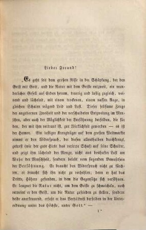 Günther und Clemens : offene Briefe, 3