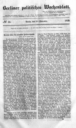 No 44, 1. November 1839