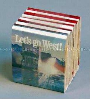 Streichholzschachtel-Set (verpackt) mit Werbeaufdruck für "West"