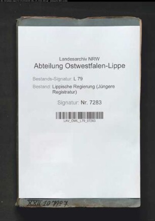 Legat der Witwe Detering in Detmold für die örtlichen Armen