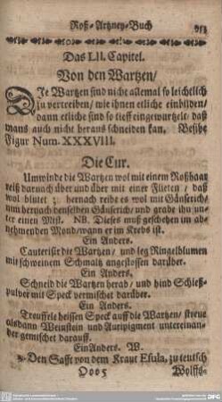 Das LII. Capitel. Von den Wartzen/