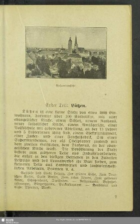 Erster Teil: Lützen