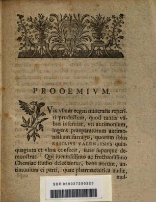 Dissertatio Inavgvralis Chemico-Medica De Antimonii Crvdi Vsv Interno