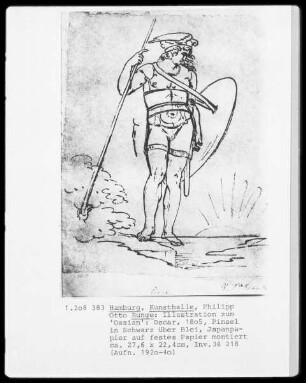 Illustrationsentwürfe zu "Ossian" — Oscar
