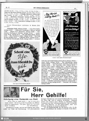 Für Sie, Herr Gehilfe!