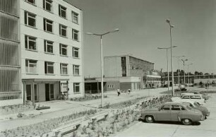 Dresden-Gruna, Bodenbacher Straße. Institut für Chemieanlagen, Verwaltungsgebäude (1960/1970) und Produktionsgebäude