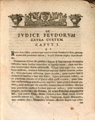 De Ivdice Fevdorvm Extra Cvrtem