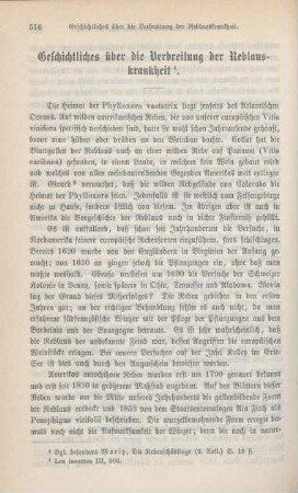 516-522 Geschichtliches über die Verbreitung der Reblaus-Krankheit
