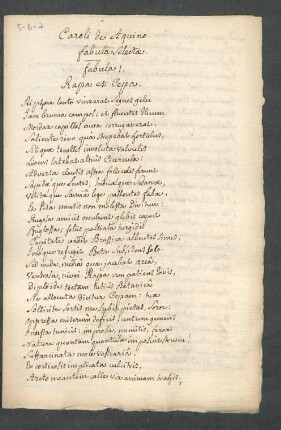 Caroli de Aquino fabulae selectae