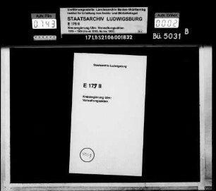 Gemeinderechtsverhältnisse in Oberbalzheim, Oberkirchberg, Orsenhausen, Rot, Schnürpflingen mit Ammerstetten, Schönebürg und Sinningen