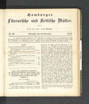 No. 99. 13. Dezember 1854