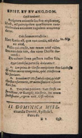 II. Dominica Misericordia Domini ...