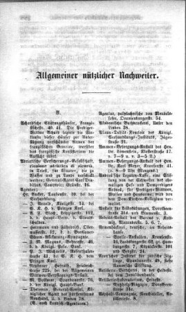 Allgemeiner nützlicher Nachweiser