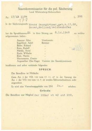 Baumgärtner, Franz