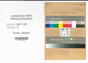 Entnazifizierung Herbert Kunau , geb. 02.12.1899 (Polizist)