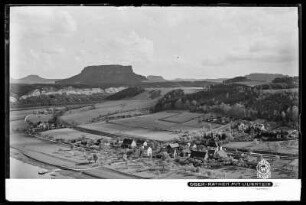 Blick auf Oberrathen mit Lilienstein