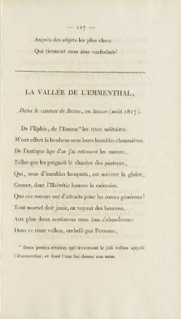 La Vallée De L'Emmenthal Dans le canton de Berne, en Suisse (août 1817)