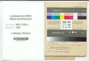Entnazifizierung Gertrud Ludewig , geb. 05.03.1887 ()