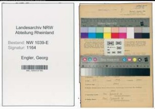 Entnazifizierung Georg Engler , geb. 26.10.1909 (Bauingenieur)