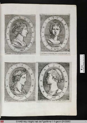 unten rechts: Andromeda, Frau von Perseus.
