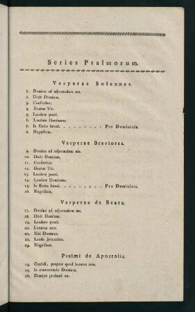 Organo. Vesperae per totum Annum. Series Psalmorum