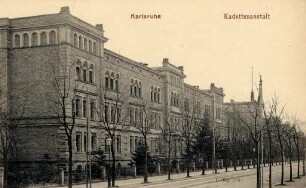 Postkartenalbum mit Motiven von Karlsruhe. "Karlsruhe, Kadettenanstalt"