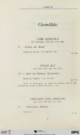 Gemälde (Nr. 9-47)