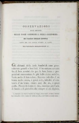 Osservazioni Sugli Abitanti Delle Isole Sandwich.
